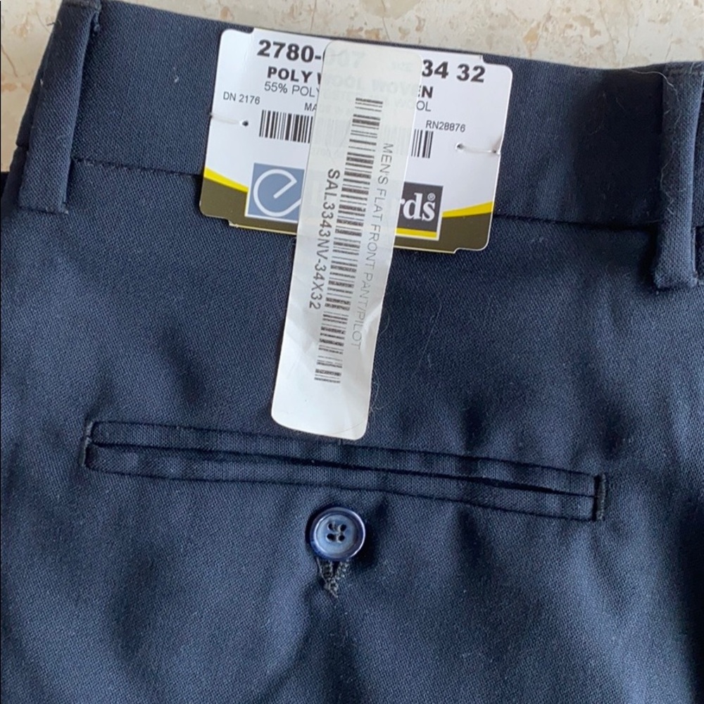 Edwards Men's Flat Front Dress Pant - Picture 7 of 8